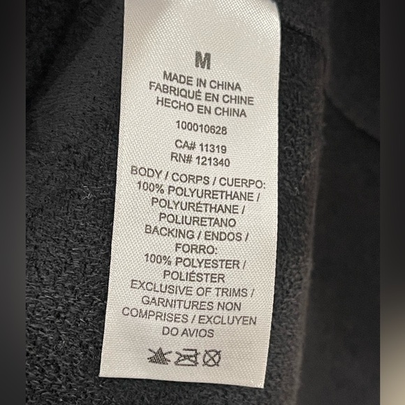 Reversible faux leather jacket size M like new - Picture 6 of 6